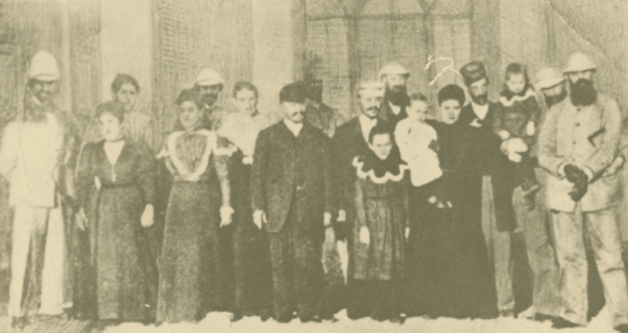 הרצל בבית שטרן ברחוב ממילה 83 בזמן ביקורו בירושלים